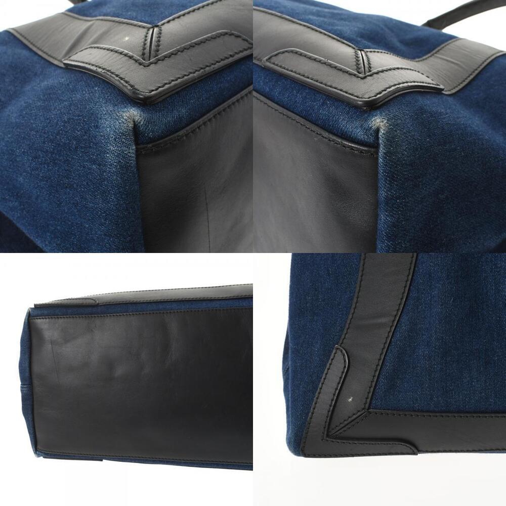 Balenciaga Handbag Cabas Leather Blue Indigo Denim Blue Navy - Picture 8 of 11